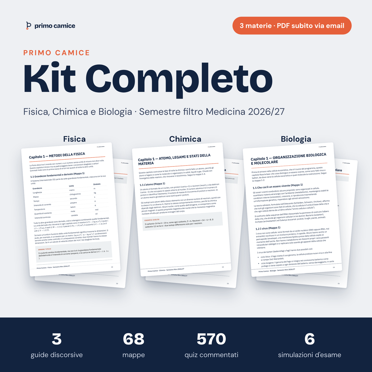 Primo Camice — Kit Completo